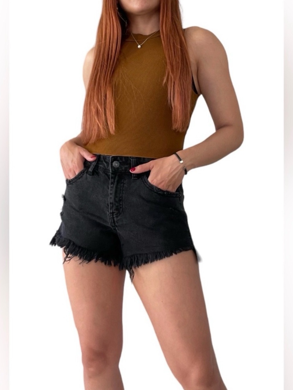 Black Cheeky Short